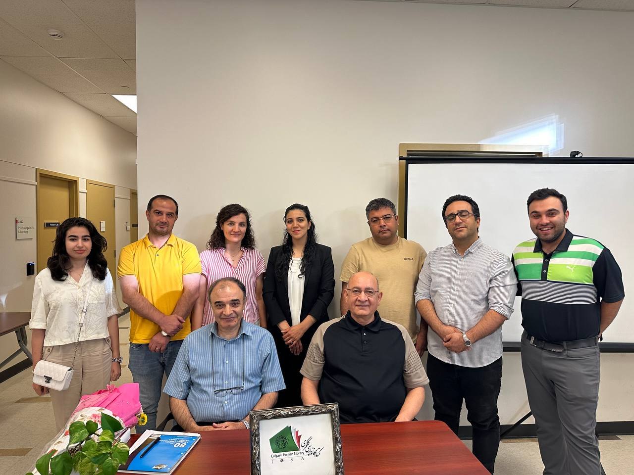 Dr. Abdolmohammad Kazemipur visiting Calgary Persian Library