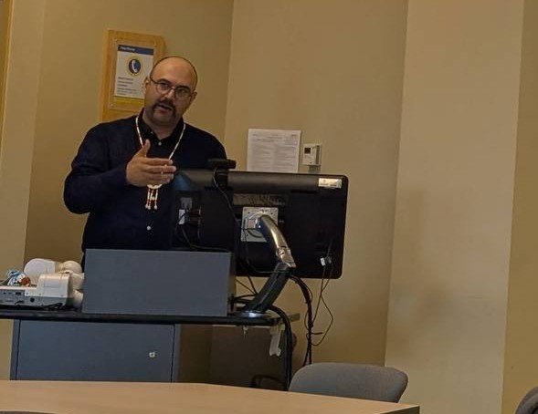 Dr. Hamed Kazemzadeh giving a lecture